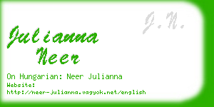 julianna neer business card